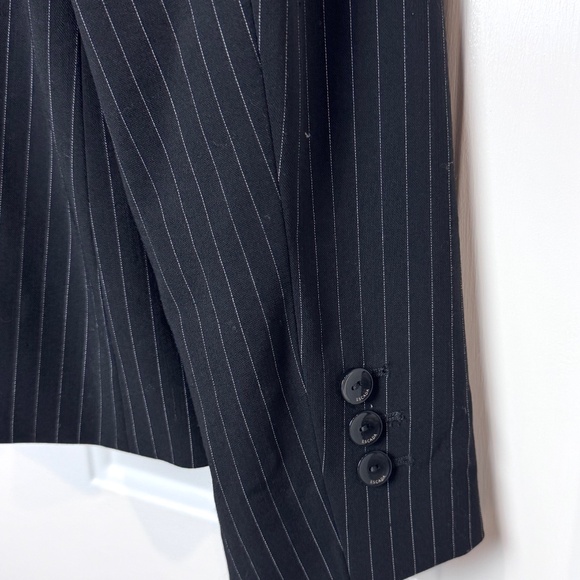 Ladies Escada Black Wool Double Breasted Blazer Jacket Lined, Size 42FR 10US - Picture 6 of 6